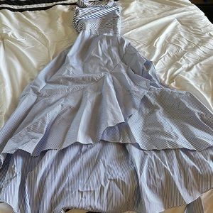 New York and Company white/blue dress sz 6 tall
